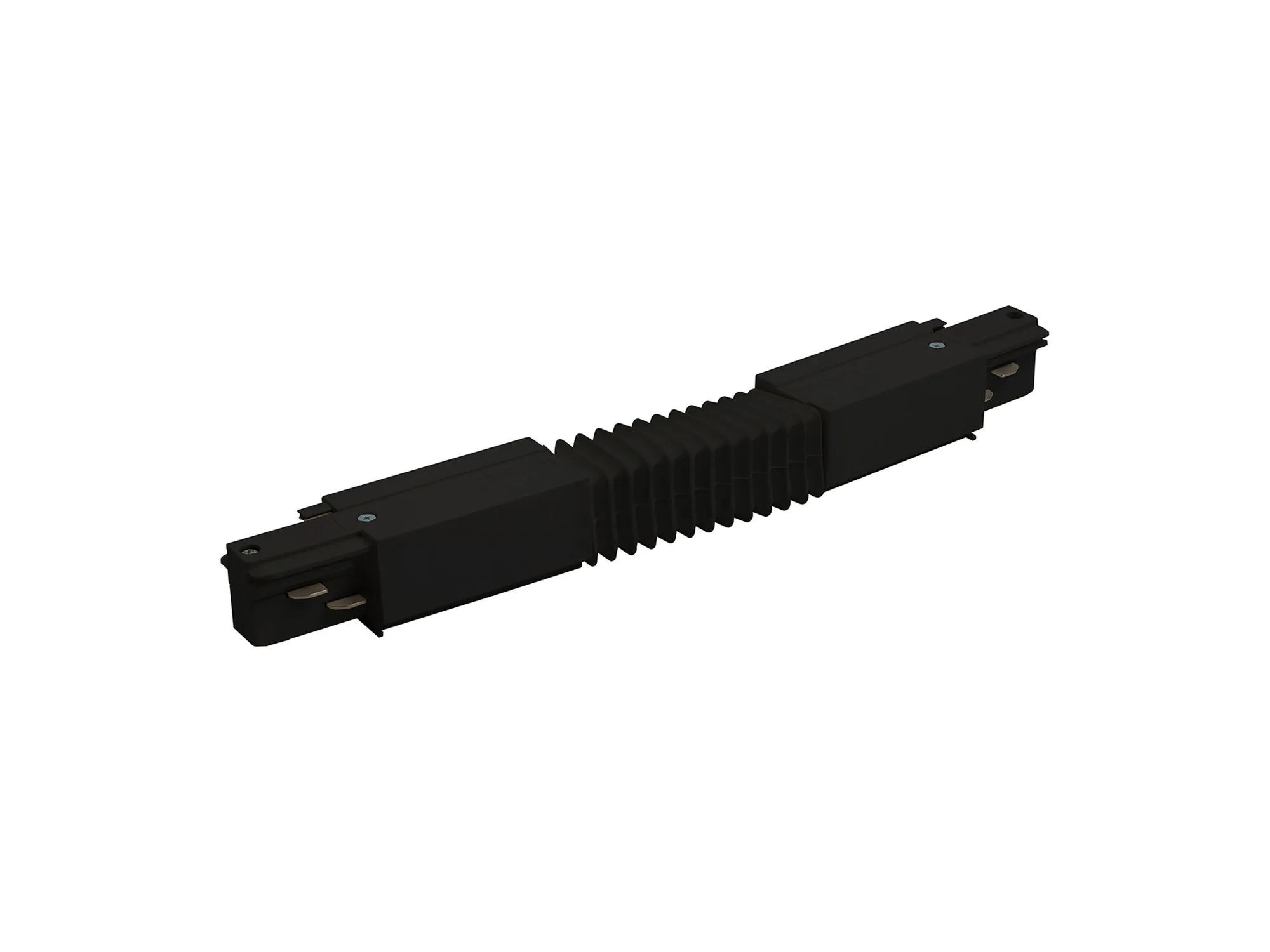 Flexible Coupler With Feeding Option 3 Circuit Surface Mounted Track With Data Bus 555 2 1211 2  Eutrac 3 Circuit Surface/DB-Black
